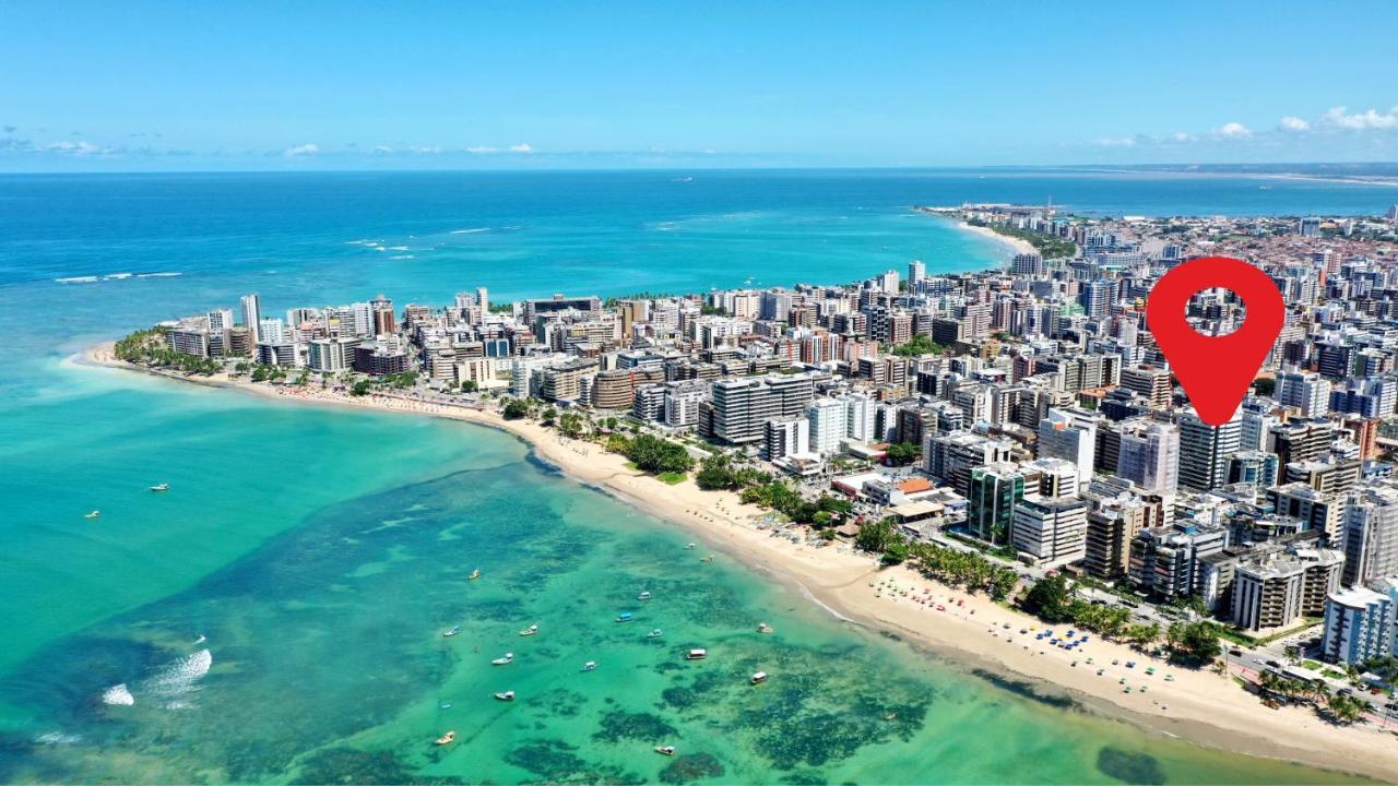 Edf Promenade - Apartamento Com 2 Quartos Climatizados A 150M Da Beira-Mar De Ponta Verde - Piscina, Academia, Sauna, Lavanderia, Home Cine, Churrasqueira, Salao De Jogos, Area Kids Maceió Exterior foto